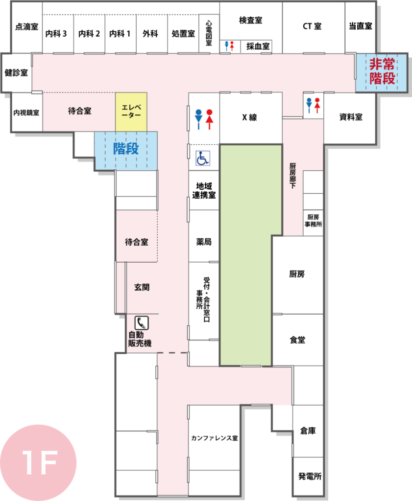 フロアマップ　1階